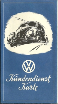 Volkswagen Kundendienst 1953 Carbrochure (6309)